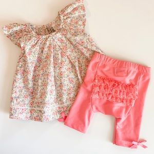 Mud Pie ruffle butt capris / Ralph Lauren tunic